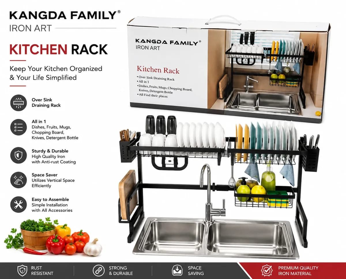 Kitchen Rack Over Sink Draining Rack