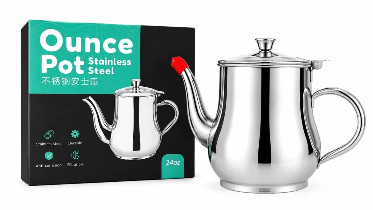 Ounce pot or Oil Strainer for kitchen 24oz